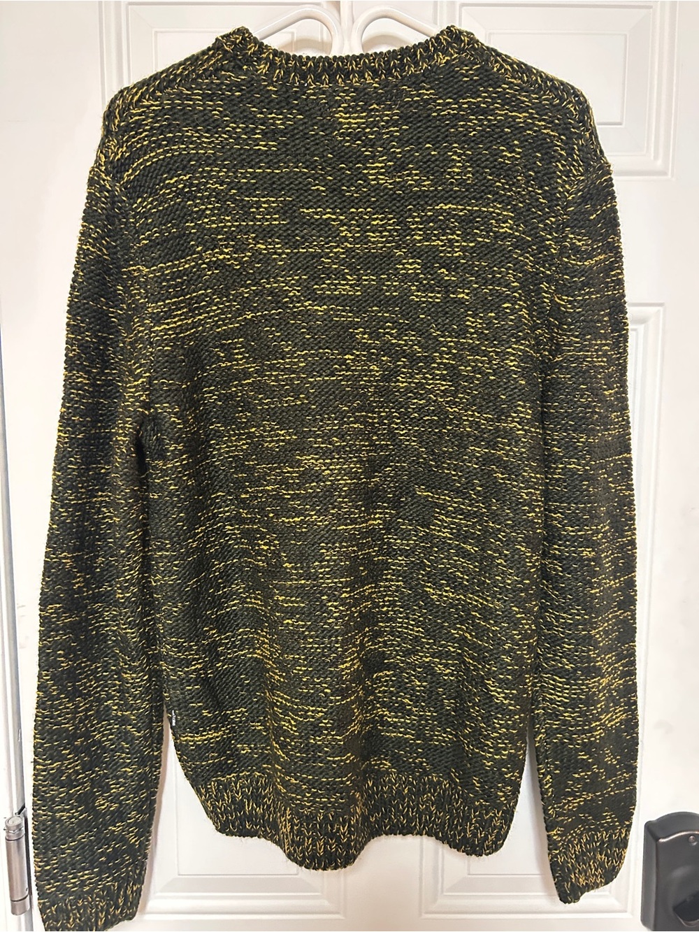 ONLY & SONS Black and Yellow Marled Crewneck Sweater